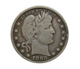 США квотер (25 центов) 1898 г.