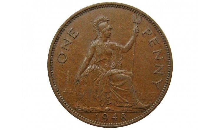 Великобритания 1 пенни 1948 г.