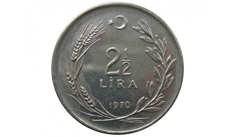 Турция 2 1/2 лиры 1970 г. (Кемаль Ататюрк на тракторе)