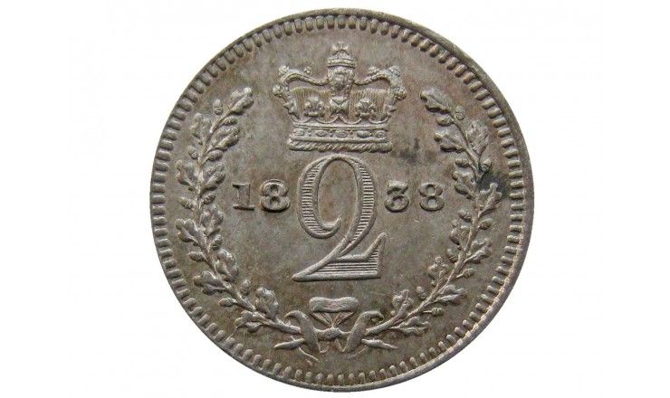 Великобритания 2 пенса 1838 г.