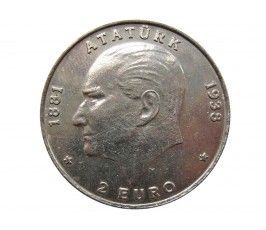 Турция 500 000 лир (2 евро) 1998 г.