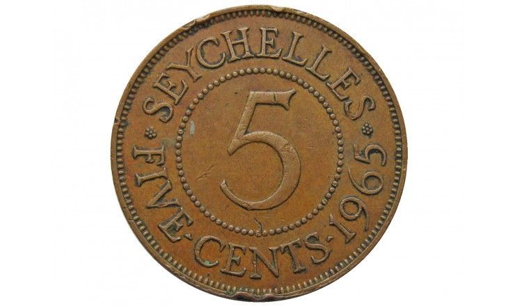 Сейшелы 5 центов 1965 г.