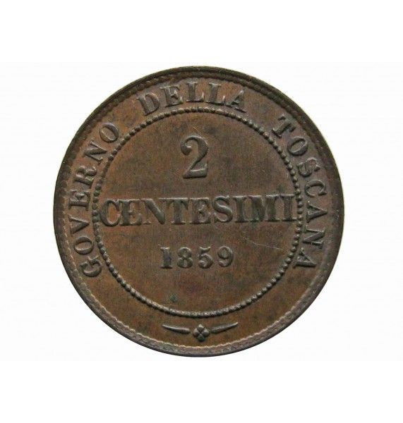 Тоскана 2 чентезимо 1859 г.
