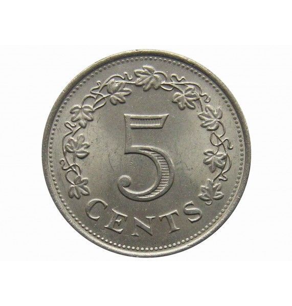 Мальта 5 центов 1977 г.