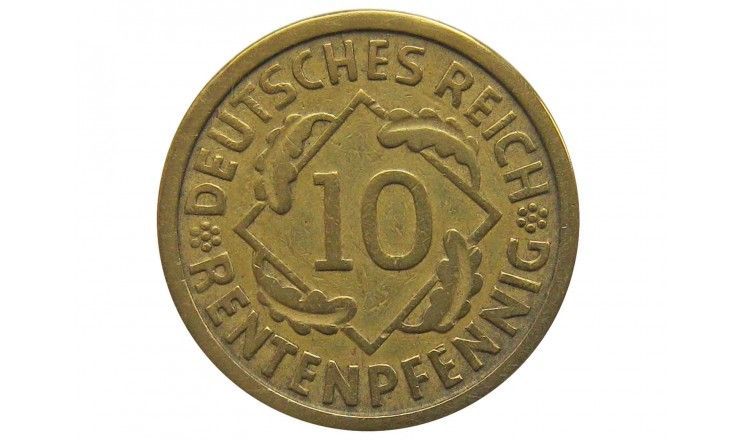 Германия 10 пфеннигов (renten) 1924 г. J