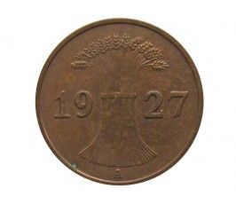 Германия 1 пфенниг (reichs) 1927 г. A