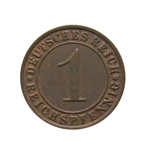 Германия 1 пфенниг (reichs) 1927 г. D