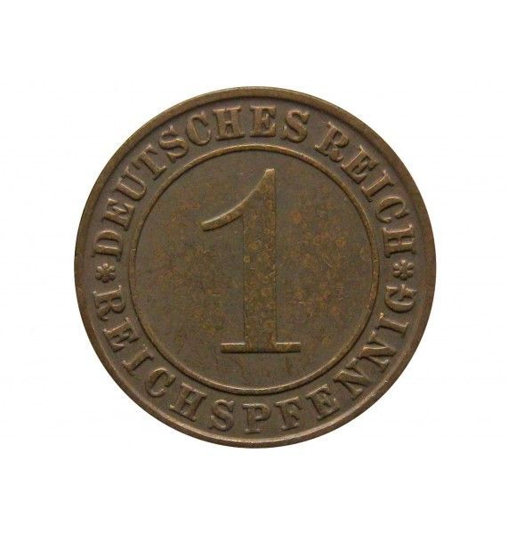 Германия 1 пфенниг (reichs) 1928 г. D