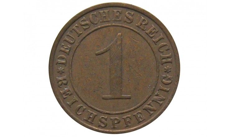 Германия 1 пфенниг (reichs) 1929 г. E