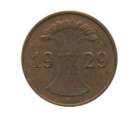 Германия 1 пфенниг (reichs) 1929 г. E