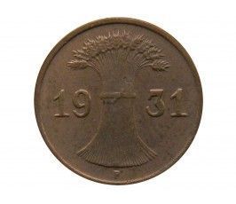 Германия 1 пфенниг (reichs) 1931 г. F