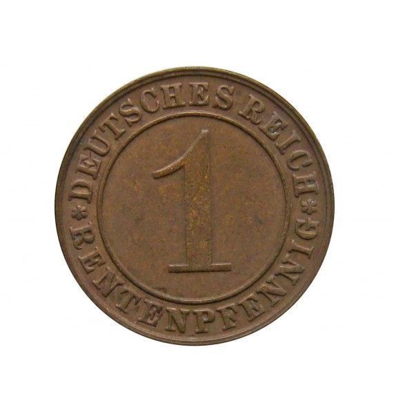Германия 1 пфенниг (renten) 1923 г. D