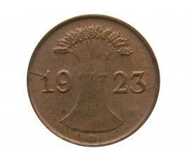 Германия 1 пфенниг (renten) 1923 г. D