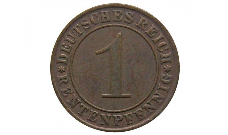 Германия 1 пфенниг (renten) 1924 г. J