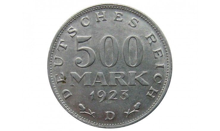 Германия 500 марок 1923 г. D