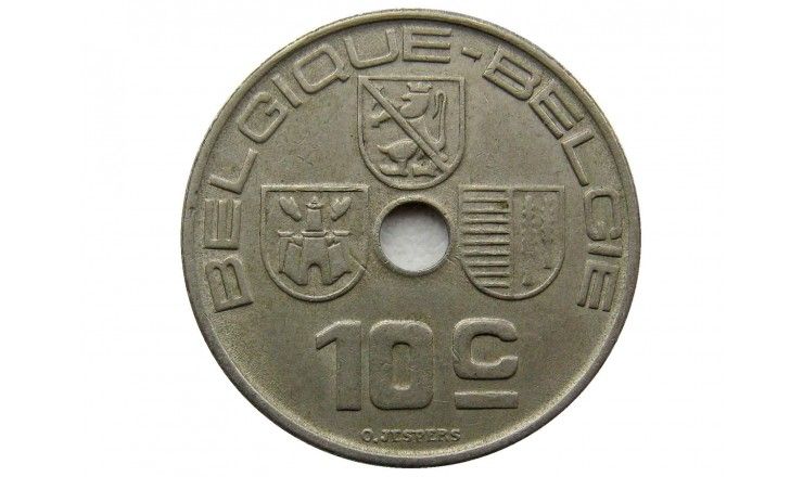 Бельгия 10 сантимов 1938 г. (Belgique-Belgie)