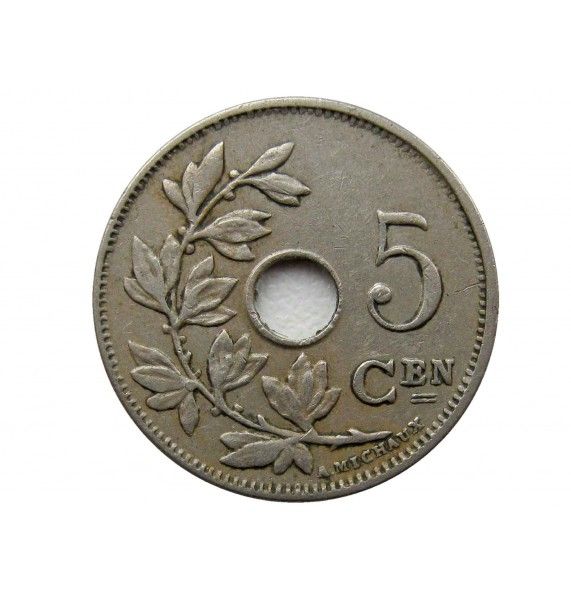 Бельгия 5 сантимов 1925 г. (Belgie)