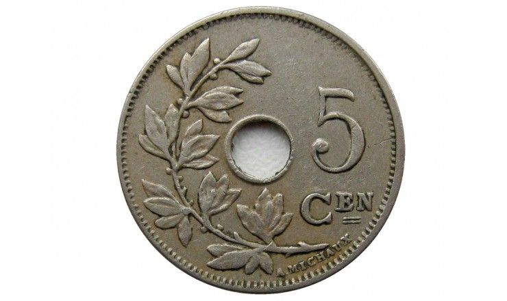 Бельгия 5 сантимов 1925 г. (Belgie)