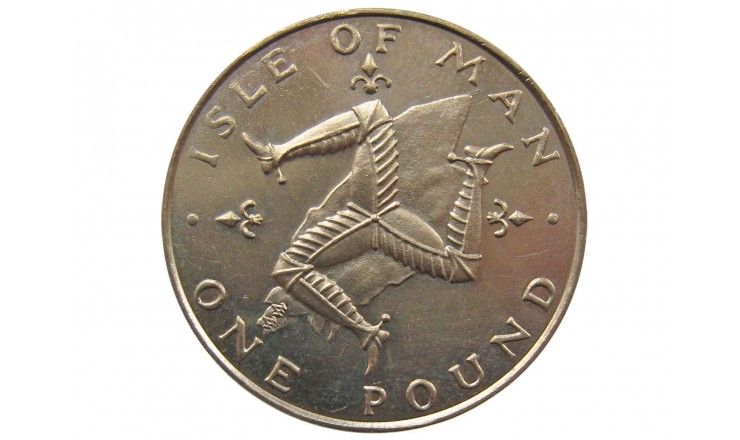 Остров Мэн 1 фунт 1981 г. AA