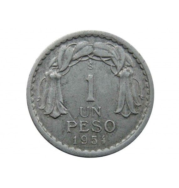 Чили 1 песо 1954 г.