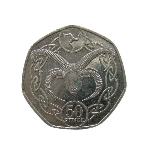 Остров Мэн 50 пенсов 2017 г.