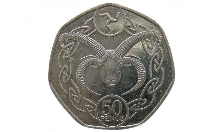 Остров Мэн 50 пенсов 2017 г.