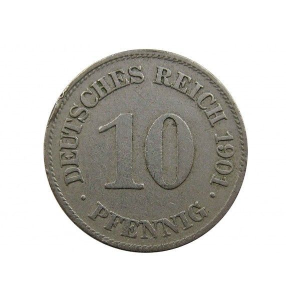 Германия 10 пфеннигов 1901 г. E