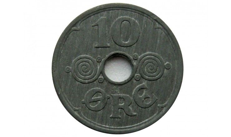 Дания 10 эре 1943 г.