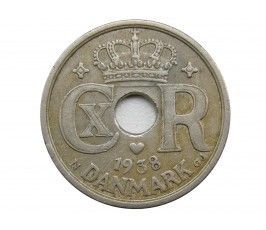 Дания 25 эре 1938 г.