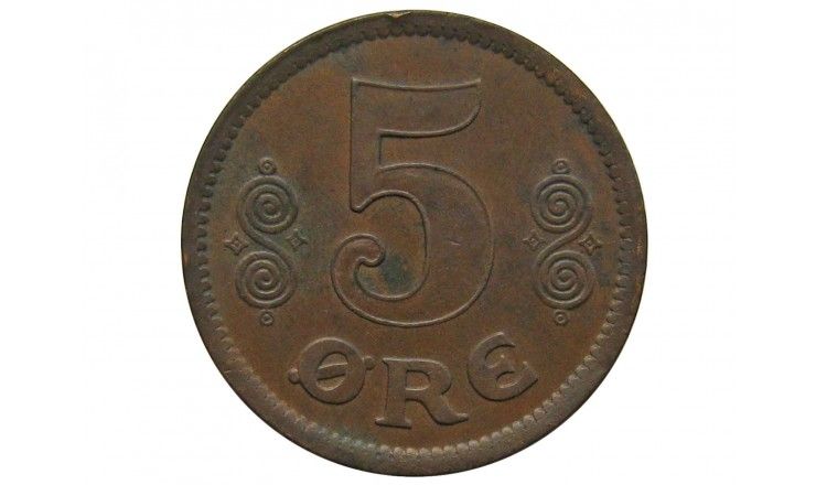 Дания 5 эре 1917 г.