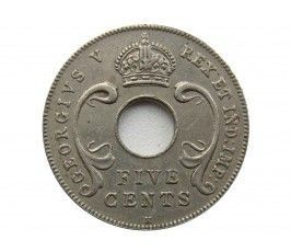 Британская Восточная Африка 5 центов 1914 г. K