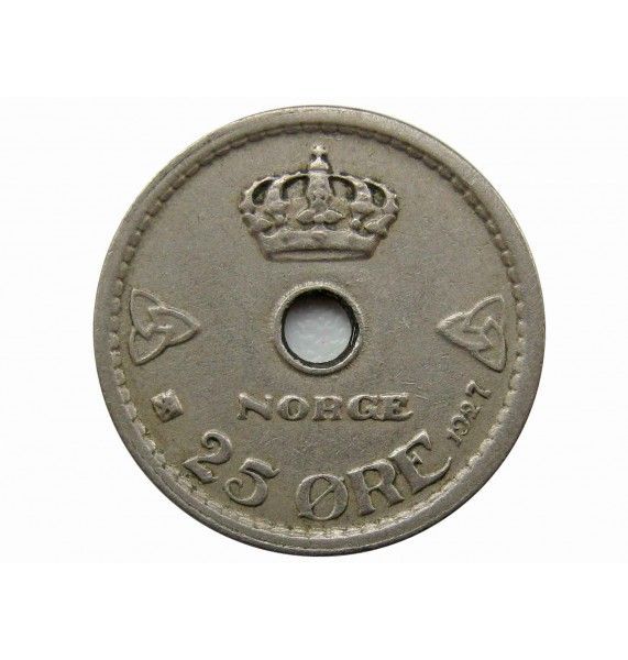 Норвегия 25 эре 1927 г.
