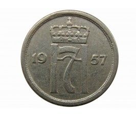 Норвегия 25 эре 1957 г.