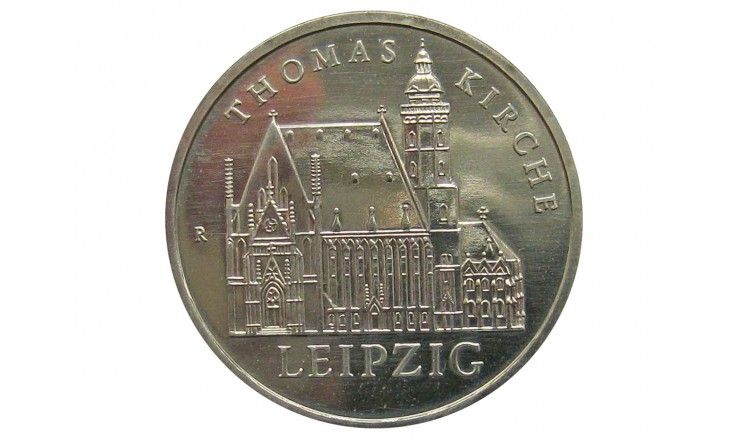 Германия 5 марок 1984 г. (Церковь святого Томаса в Лейпциге)