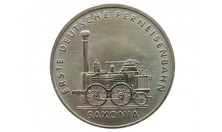 Германия 5 марок 1988 г. (150 лет первой железной дороге Германии)