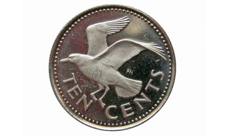 Барбадос 10 центов 1973 г. (proof)