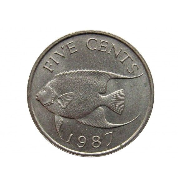 Бермудские о-ва 5 центов 1987 г.