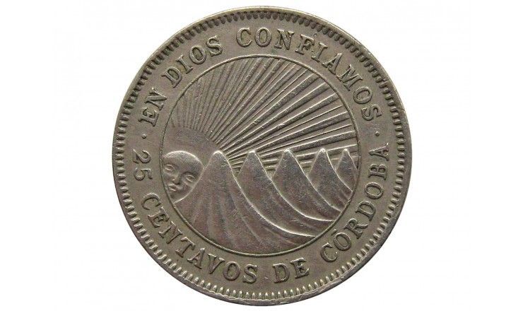 Никарагуа 25 сентаво 1956 г.