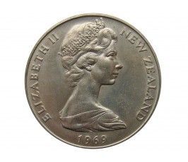 Новая Зеландия 1 доллар 1969 г. ( 200 лет путешествию Капитана Кука)