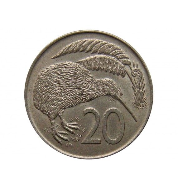 Новая Зеландия 20 центов 1969 г.