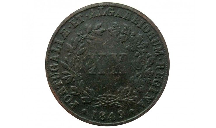 Португалия 20 рейс 1849 г.