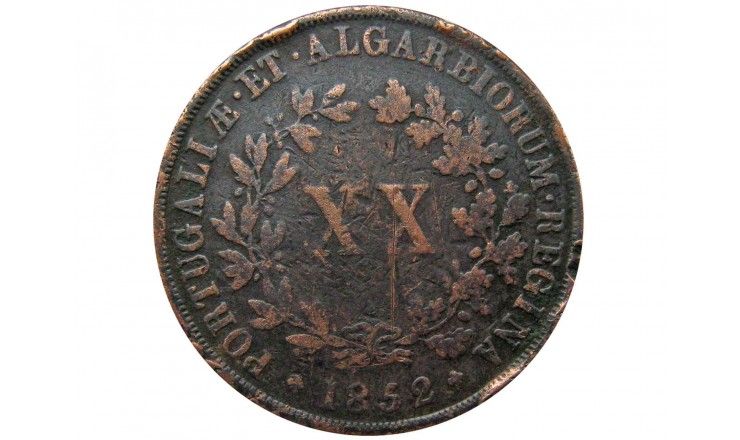 Португалия 20 рейс 1852 г.