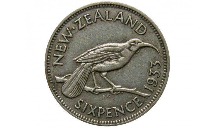 Новая Зеландия 6 пенсов 1933 г.