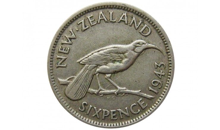 Новая Зеландия 6 пенсов 1943 г.