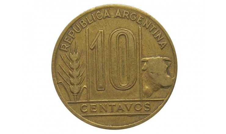 Аргентина 10 сентаво 1945 г.