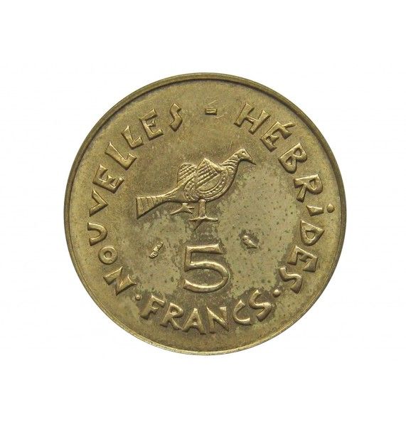 Новые Гебриды 5 франков 1970 г.