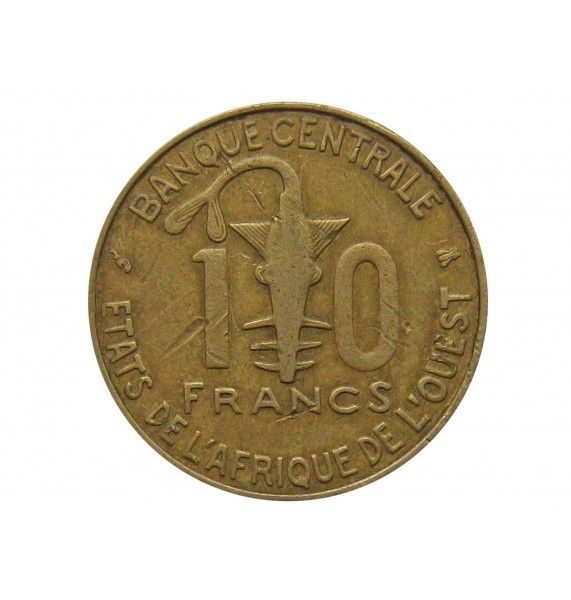 Западно-Африканские штаты 10 франков 1996 г.