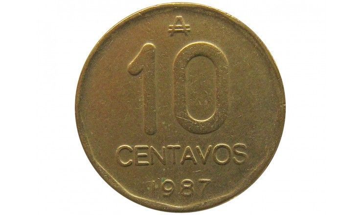 Аргентина 10 сентаво 1987 г.