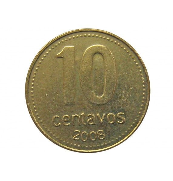 Аргентина 10 сентаво 2008 г.