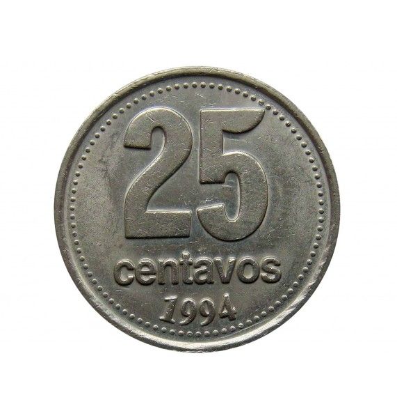 Аргентина 25 сентаво 1994 г.